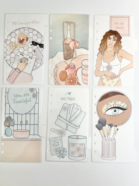 Self-Care Me Time Divider Sets - Set of 6