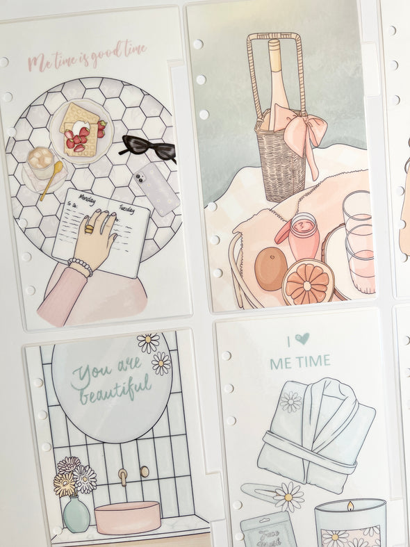 Self-Care Me Time Divider Sets - Set of 6