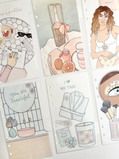 Self-Care Me Time Divider Sets - Set of 6
