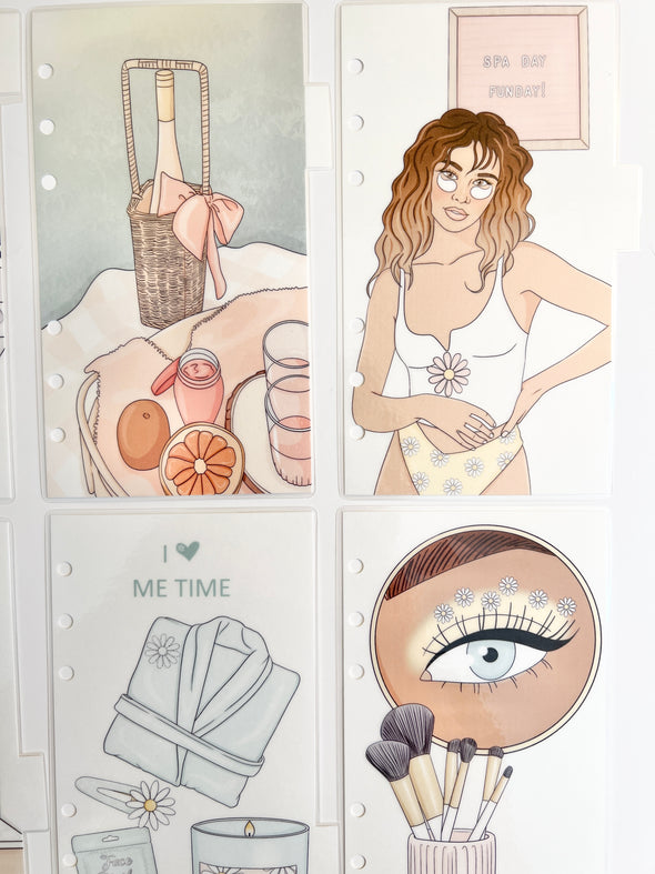 Self-Care Me Time Divider Sets - Set of 6