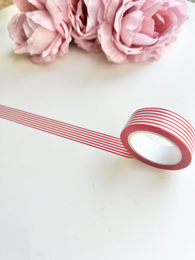 Red Stripes Washi Tape