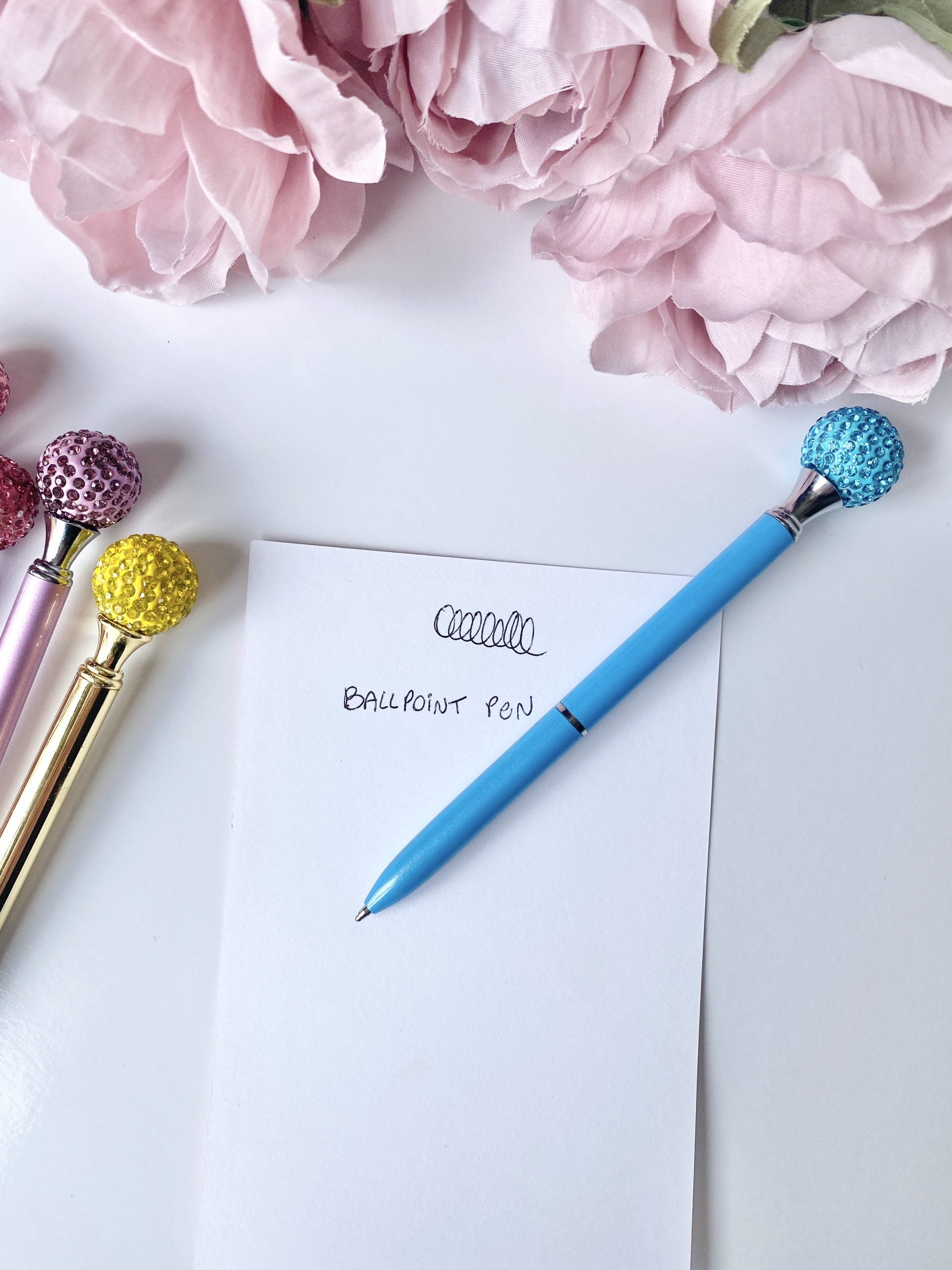 Crystal Mystic Rose Gold Pen – The Fabulous Planner