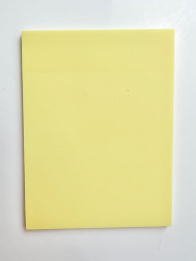 Yellow Transparent Sticky Note Pad