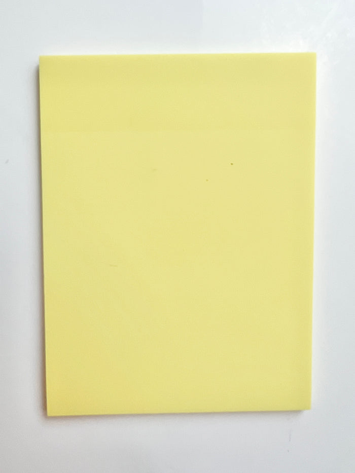 Yellow Transparent Sticky Note Pad – The Fabulous Planner