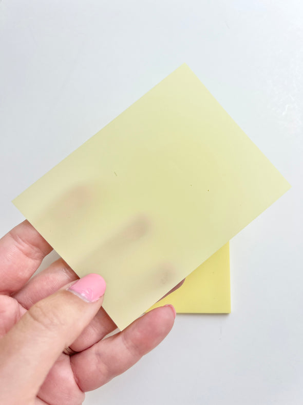 Yellow Transparent Sticky Note Pad