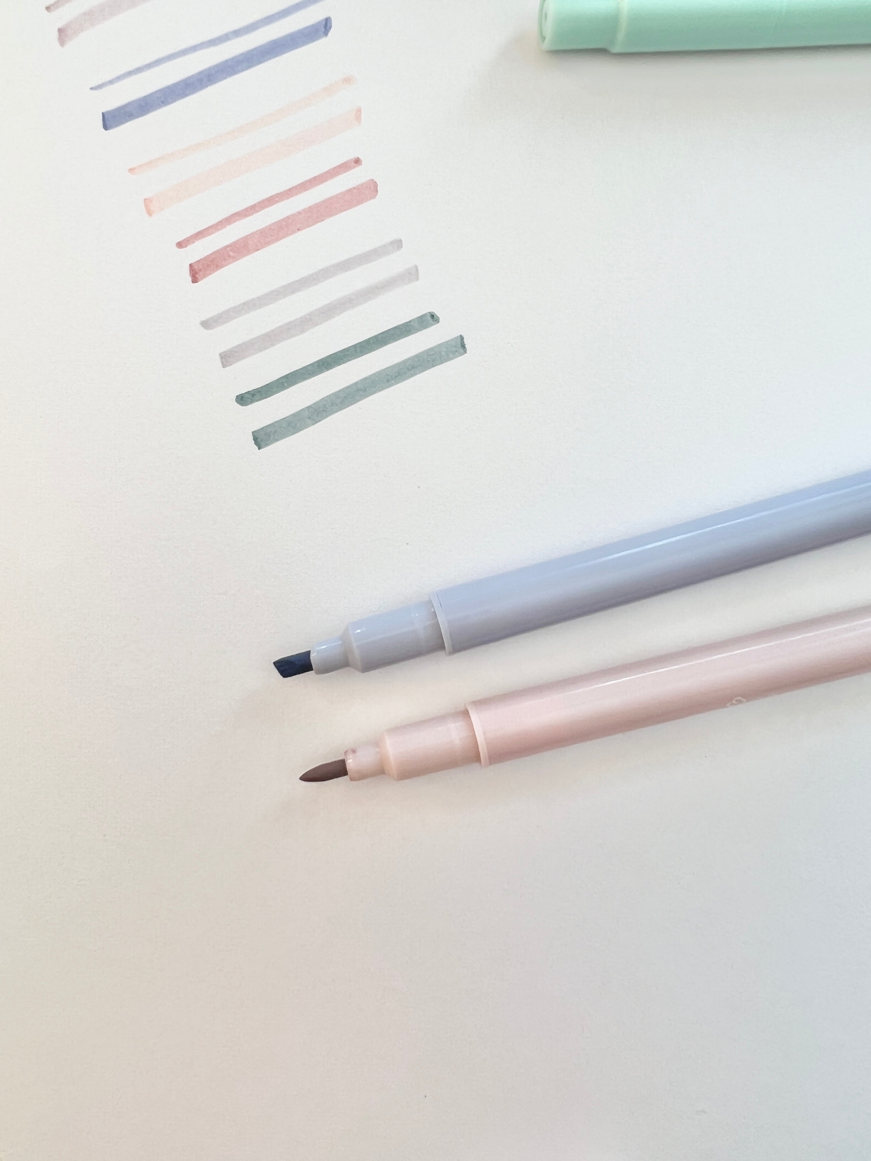 6 colors Soft Brush Fluorescence Pen Set Pastel Markers Brush Set Art Mild  Color Highlighter Calligraphy pens Suppli