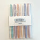 Pastel 6 Colors Dual Brush Highlighter Markers Set