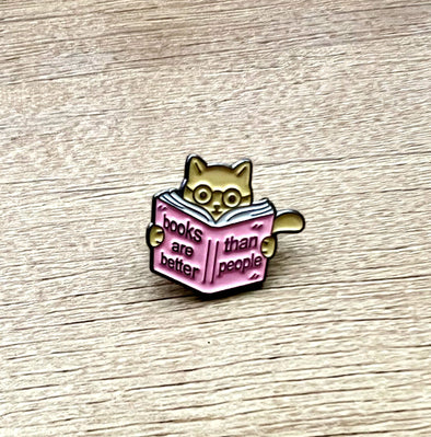 Book Lovers Enamel Pin