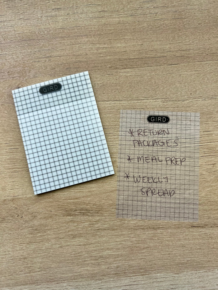 Transparent Grid Sticky Notes Notepad