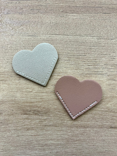 Heart Page Saver Faux Leather Bookmark
