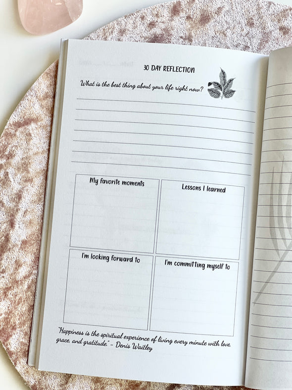 Gratitude Journal Daily Entries to develop thankfulness, mindfulness and positivity
