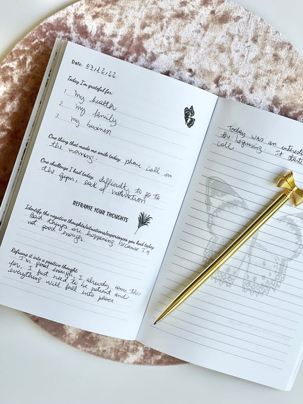 Gratitude Journal Daily Entries to develop thankfulness, mindfulness and positivity