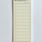 List Lined slim Notepad