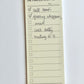 List Lined slim Notepad