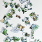 Boho House Plants Die Cut Stickers
