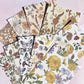 Fall Floral Scrapbook Paper Set - 60 sheets