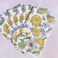 Fall Floral Scrapbook Paper Set - 60 sheets