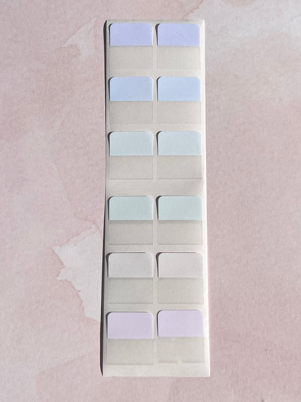 Pastel Organizational Sticky Tabs Bookmarks Kit