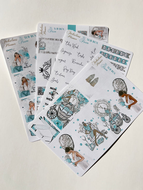 Winter Fiesta Planner Stickers Kit - 4 Sheets