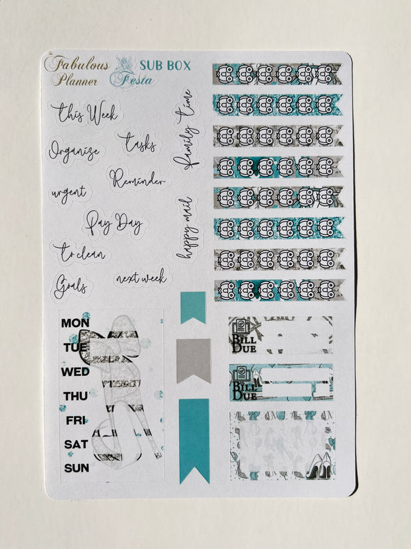 Winter Fiesta Planner Stickers Kit - 4 Sheets