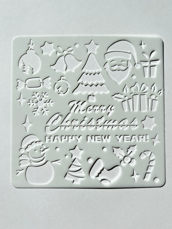 Festive Holiday Planner Fun Stencil