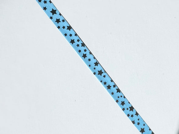 Set of 2 - Blue Gradient Dot and Blue Stars Silver Foil Washi Tape