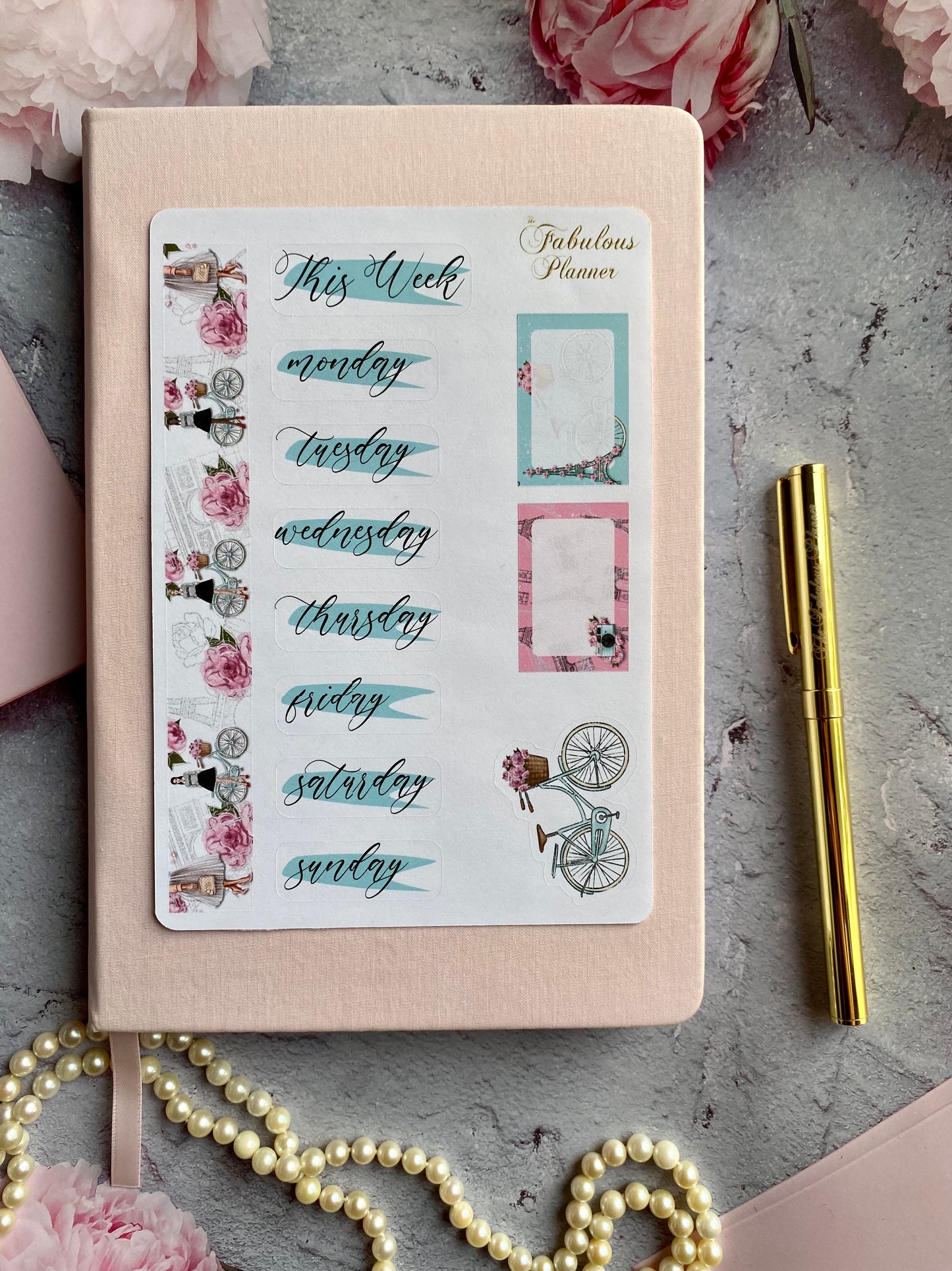 Spring in Paris Matte Stickers Kit - 4 Sheets