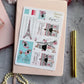 Spring in Paris Matte Stickers Kit - 4 Sheets