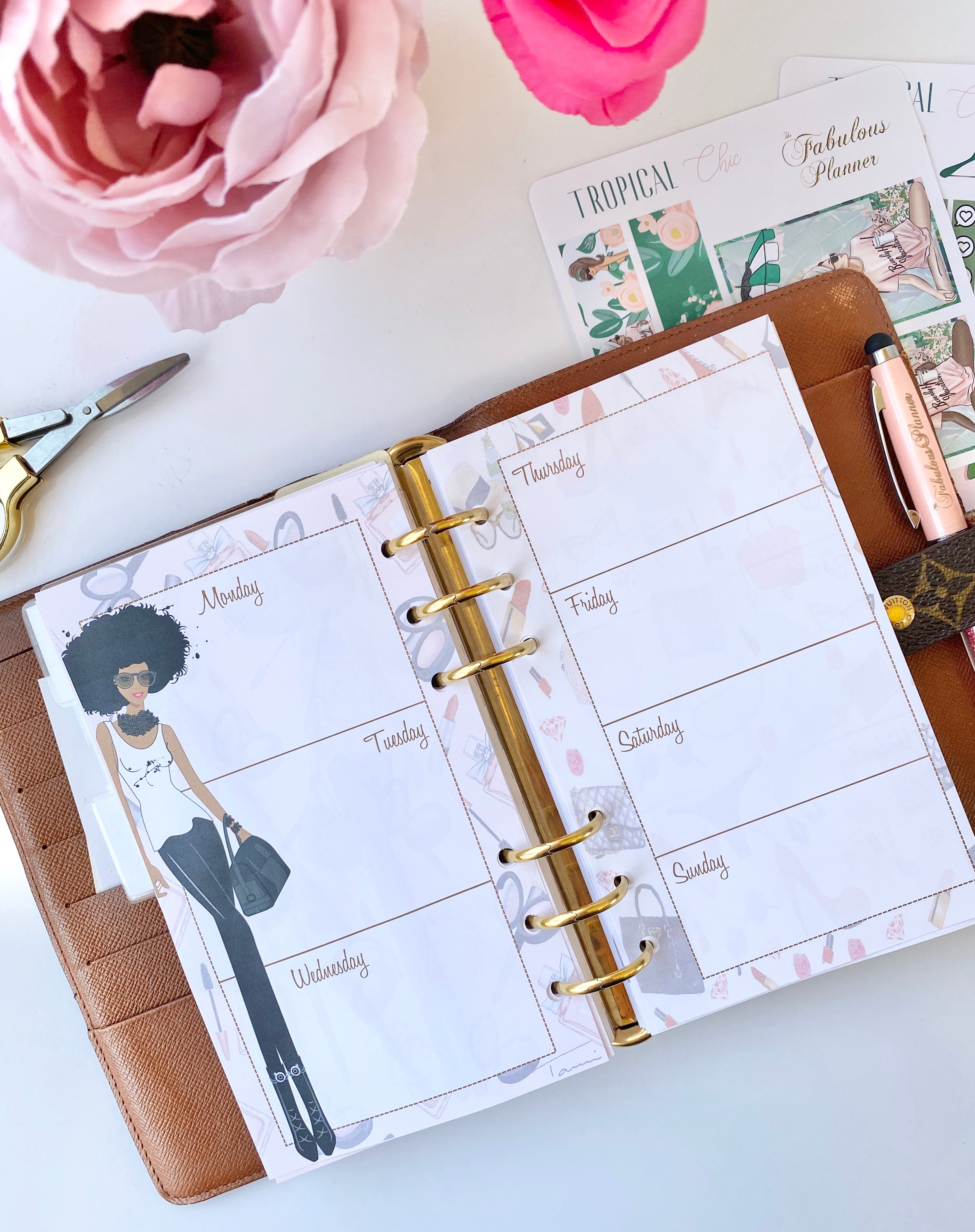 Fashionista Functional Weekly Planner Inserts – The Fabulous Planner