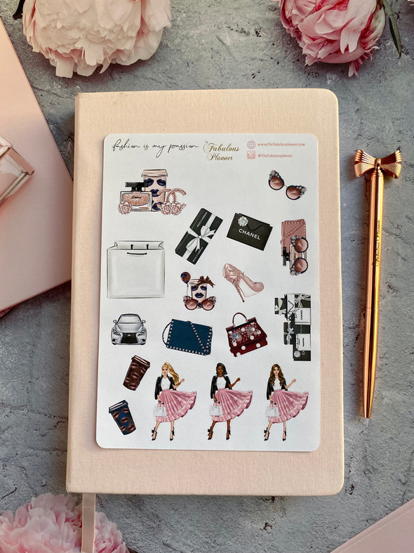 Fashion is my Passion Sticker Kit - 6 Sheets