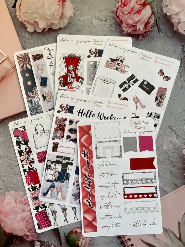 Fashion is my Passion Sticker Kit - 6 Sheets