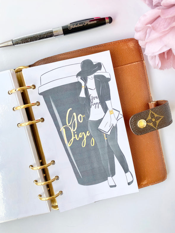 Goal Digger Weekly Inserts Planner Pages