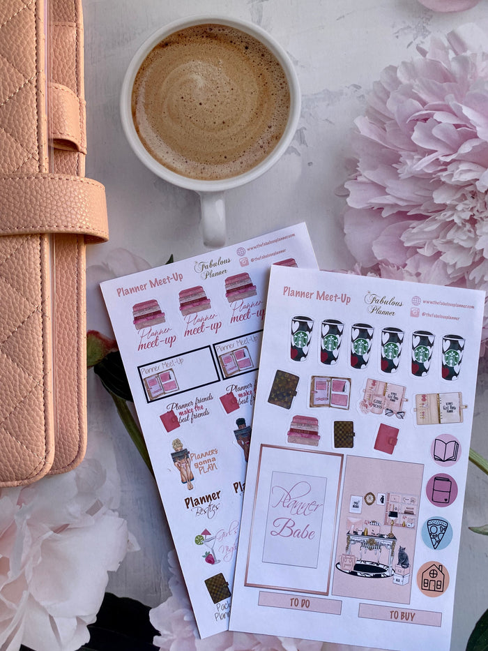 Planner Meet Up Stickers - 2 Sheets