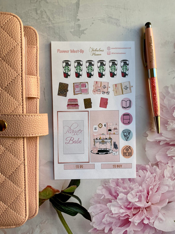 Planner Meet Up Stickers - 2 Sheets