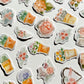 Roses and Potted Plants Die Cut Stickers Set