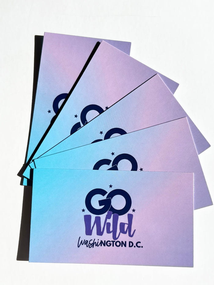 Go Wild D.C. Introduction Cards