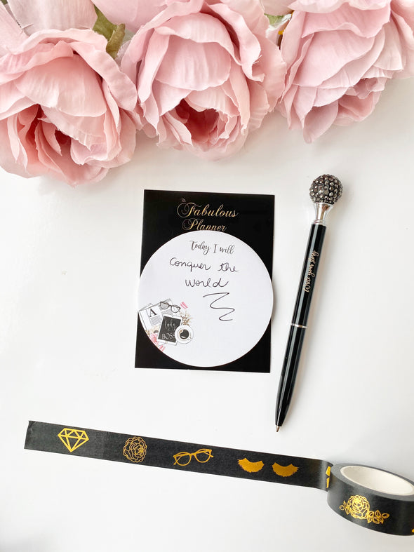 Goal Digger Black and Gold Foil Tape
