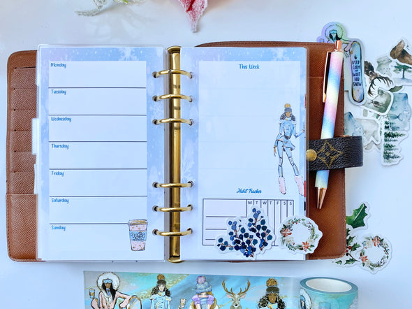 Ice Ice Baby Planner Weekly Inserts