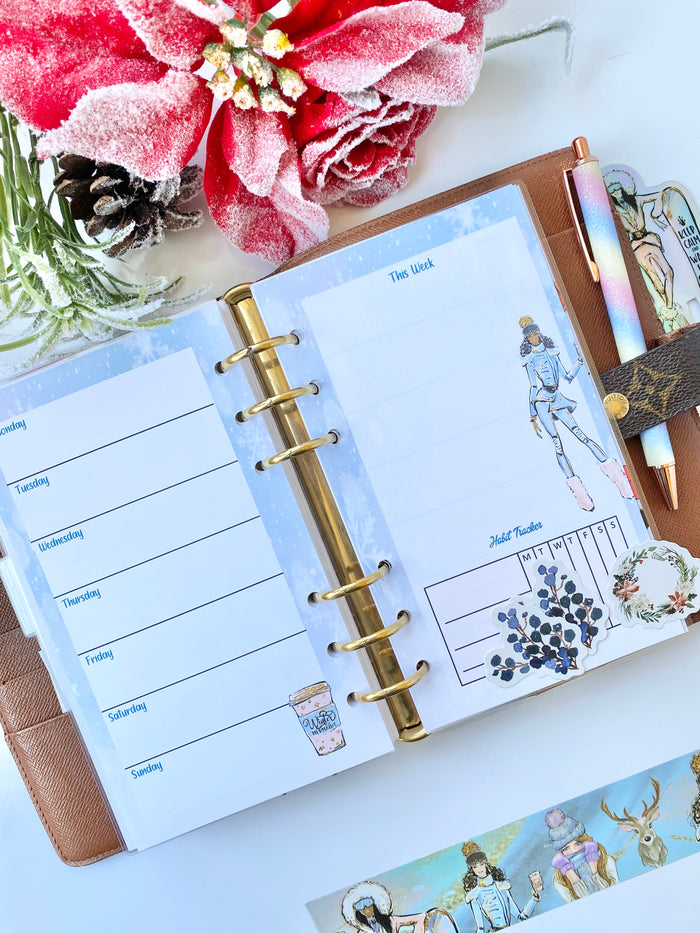 Ice Ice Baby Planner Weekly Inserts