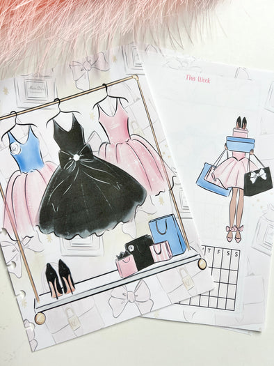 Glam Closet Planner Weekly Inserts