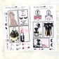 Hollywood Glam Matte Stickers - 2 Sheets