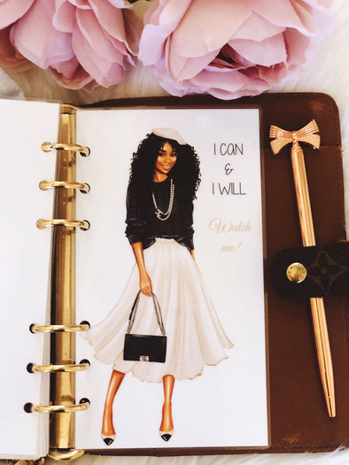 Chic Lady Hat Planner Dashboard