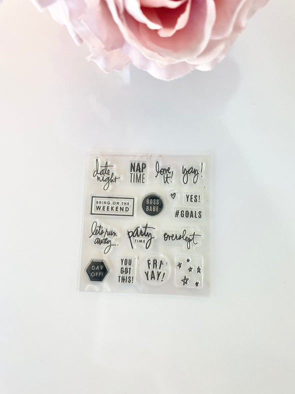 Live Colorfully Functional Planner Stamp