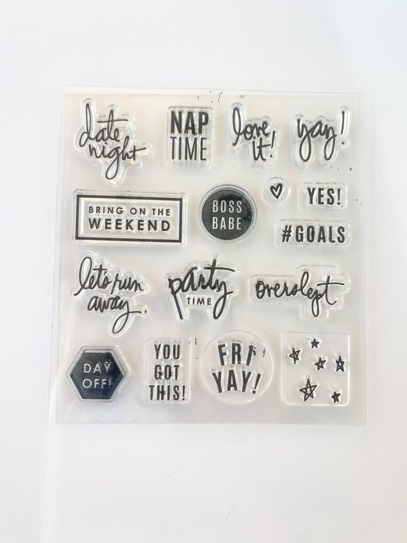Live Colorfully Functional Planner Stamp