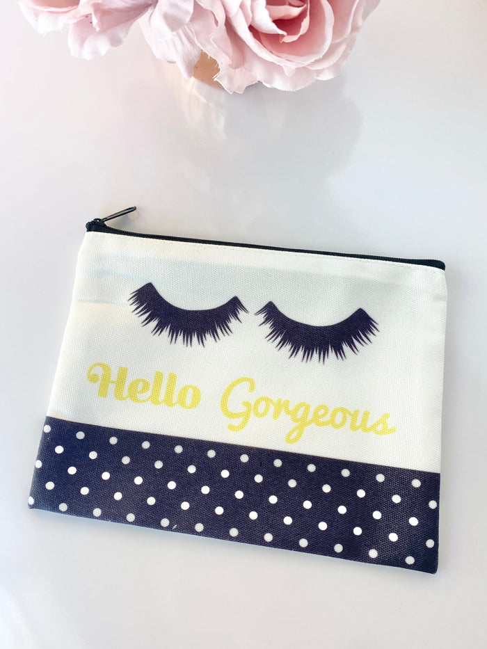 Live Colorfully Collection Hello Gorgeous Canvas Pouch