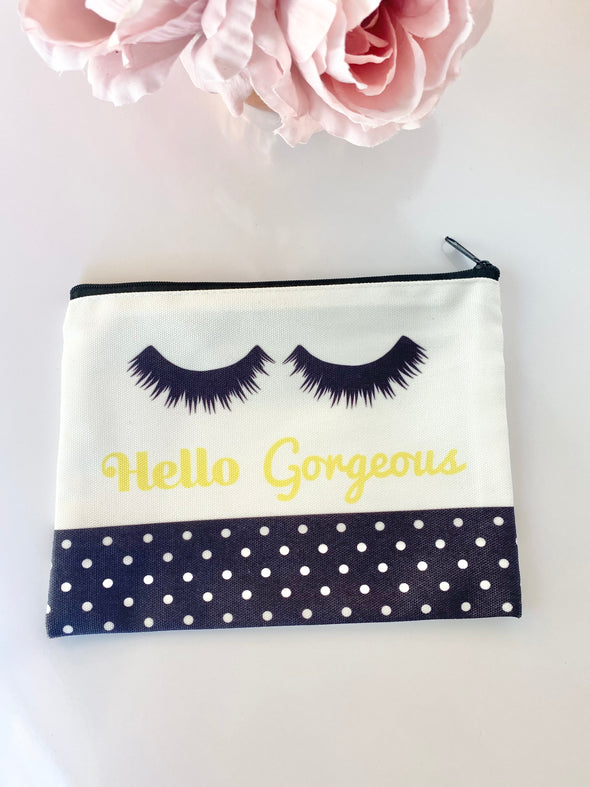 Live Colorfully Collection Hello Gorgeous Canvas Pouch