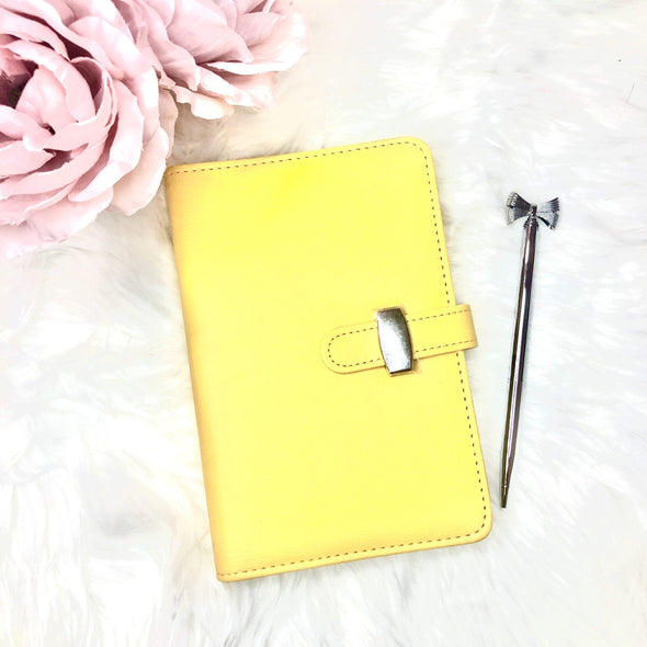 Faux Leather Colorful Ring Planner