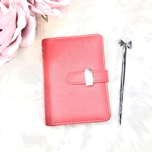 Faux Leather Colorful Ring Planner