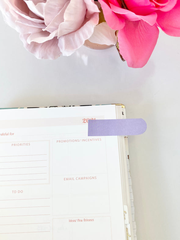 Purple Sticky Page Flags