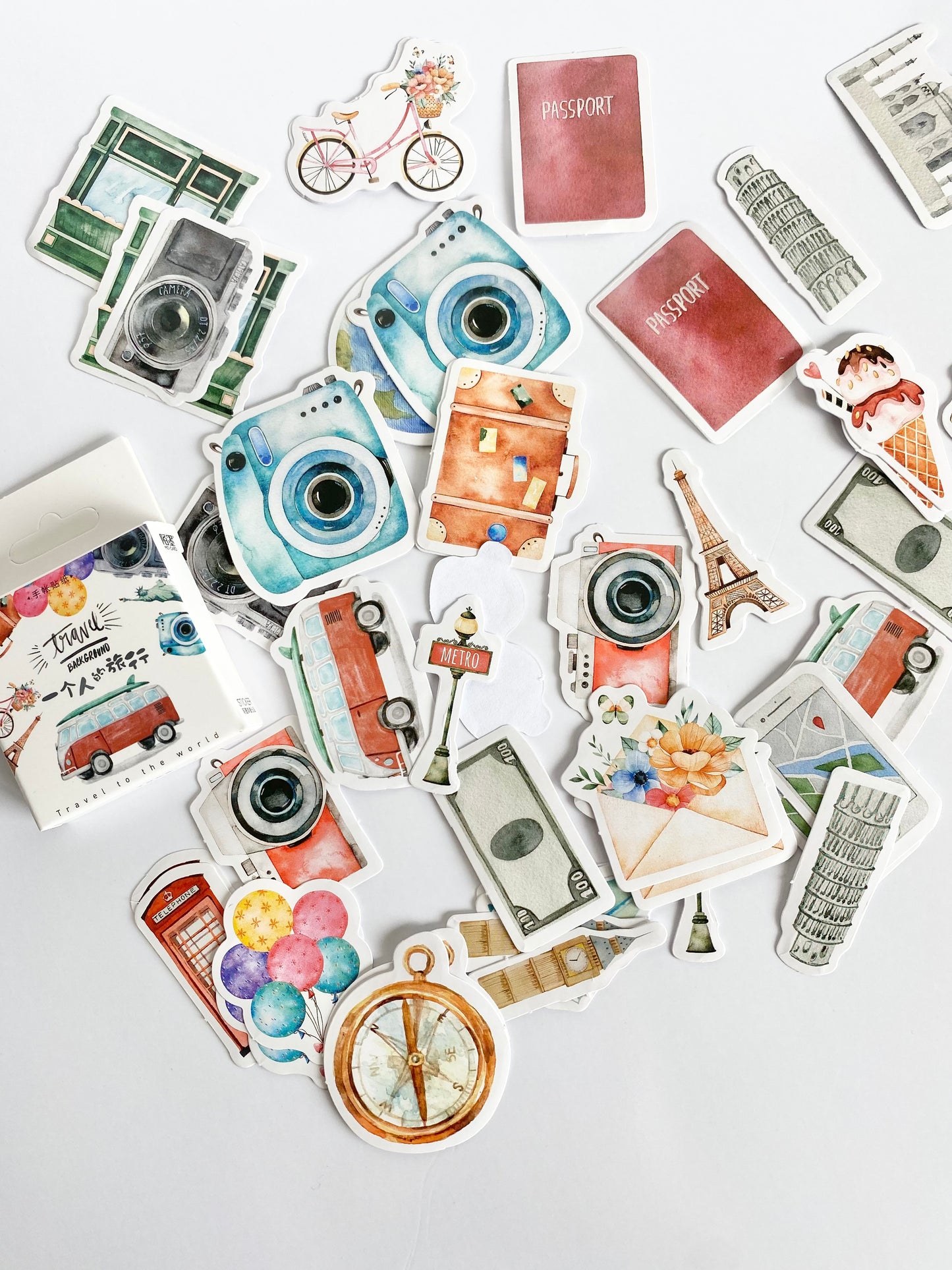 Travel Vinyl Die Cut Stickers